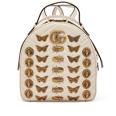gucci gg marmont animal studs backpack